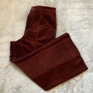 Pilcro and the Letterpress Anthropologie high rise cropped wide leg pants